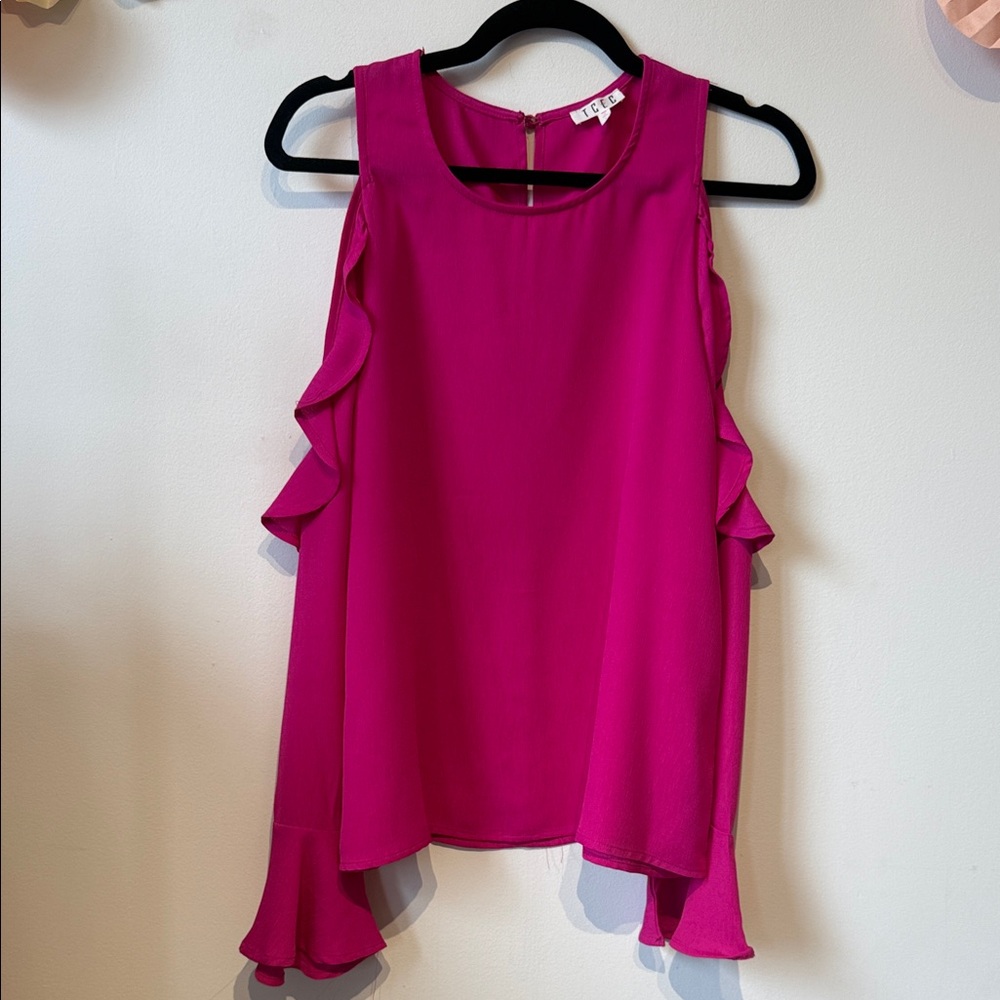 TCEC Fuchsia Sleeveless Top size large